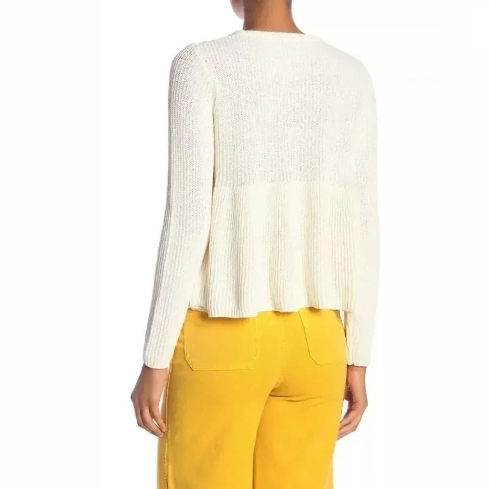 Madewell Ribbed Swing Pullover Sweater